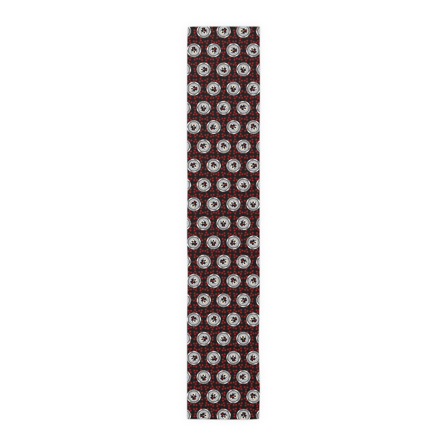 Certified Six Seven Table Runner – Political Parody Medallion Decor