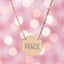 Speak Your Peace Circle Necklace - Engraved Jewelry