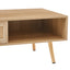 41.34" Modern Rattan Coffee Table with Sliding Door Storage