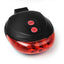 5-LED Bicycle Tail Light with Dual Laser Safety - Korvel