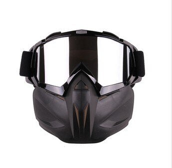 Men Women Ski Snowboard Snowmobile Goggles Snow Winter Windproof Skiing Glasses Motocross Sunglasses with Face Mask - Korvel