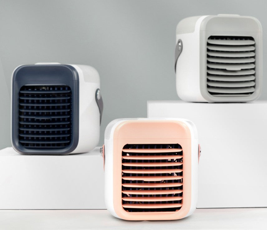 New portable water cooling fan Mini home desktop air conditioner fan USB charging cooling fan - Korvel