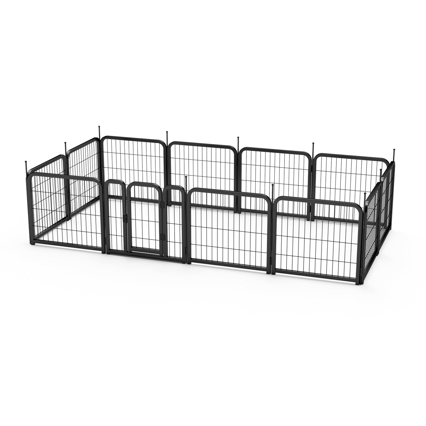 Parque para perros portátil de 12 piezas - Cerca interior/exterior de 24"