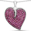 Colgante de Rubí Genuino de 4.98 Quilates en Plata Esterlina .925