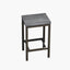 Modern Design Kitchen Dining Table Pub Table Long Dining Table Set with 3 Stools Easy Assembly Gray - Korvel