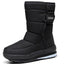 Men's Waterproof Snow Boots - Fleece-Lined Hiking Shoes