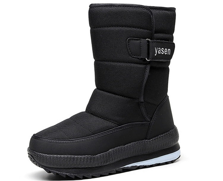 Men's Waterproof Snow Boots - Fleece-Lined Hiking Shoes