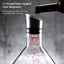 1500ML Hand - blown Crystal Wine Decanter with Built - in Aerator Pourer, ideal for red wine. - Korvel