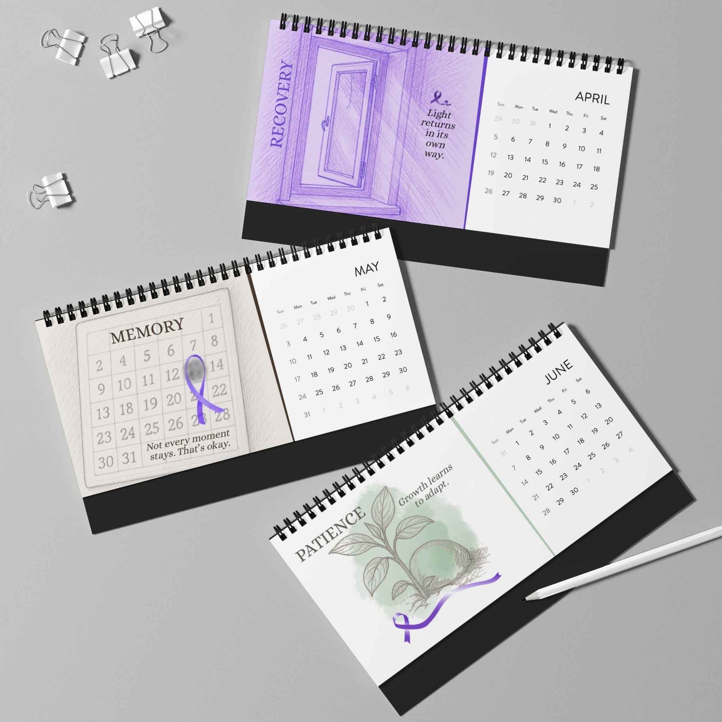 The Quiet Between Desk Calendar | A Year of Presence