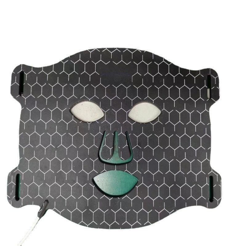 Food grade silicone beauty mask with LED photons home use beauty equipment 7 colors led face mask - Korvel