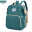 Portable Foldable Bed Mommy Bag For Going Out Lightweight And Large Capacity Mother And Baby Bag Backpack - Korvel