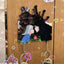 Crayon Shin chan couple keychain refrigerator sticker Simpson family flying house travel notes mobile castle couple pendant - Korvel