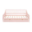 Full Size Daybed with Two Storage Drawers and Support Legs Pink - Korvel