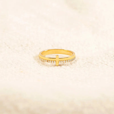 925 Sterling Silver Cross Ring - Korvel