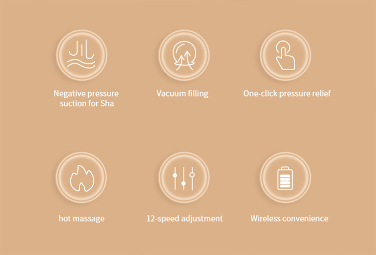 12 Levels Electric Intelligent Scraping Cupping Device Household Wireless Cup Instrument Painless Dredge Meridians Health Care - Korvel