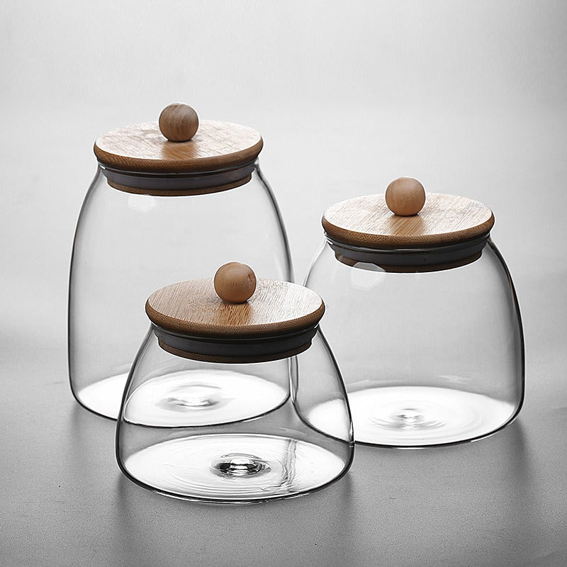Transparent glass grain storage tank - Korvel