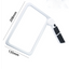 Full-Page 5X Magnifying Glass for Reading, Folding Lighted Magnifier with 48 LED Lights, Rectangular Handhold Magnifier - Korvel