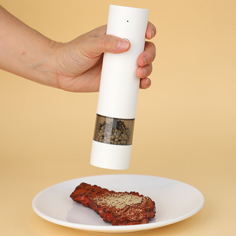 USB Rechargeable Electric Pepper & Sea Salt Grinder Set