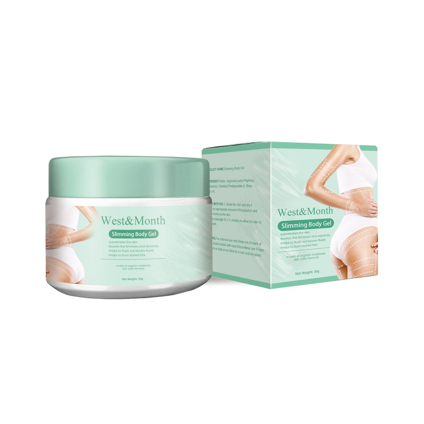 Slimming Body Gel, Firming Skin Body Slimming Massage Shaping Gel - Korvel
