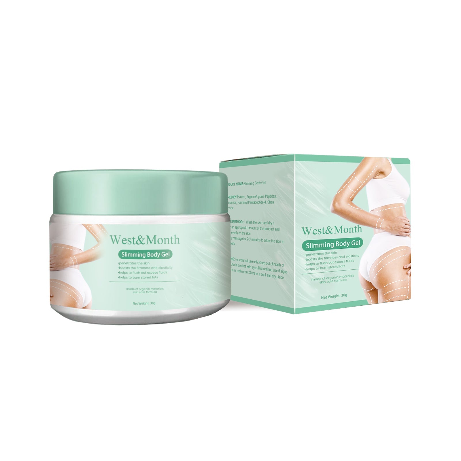 Slimming Body Gel, Firming Skin Body Slimming Massage Shaping Gel - Korvel