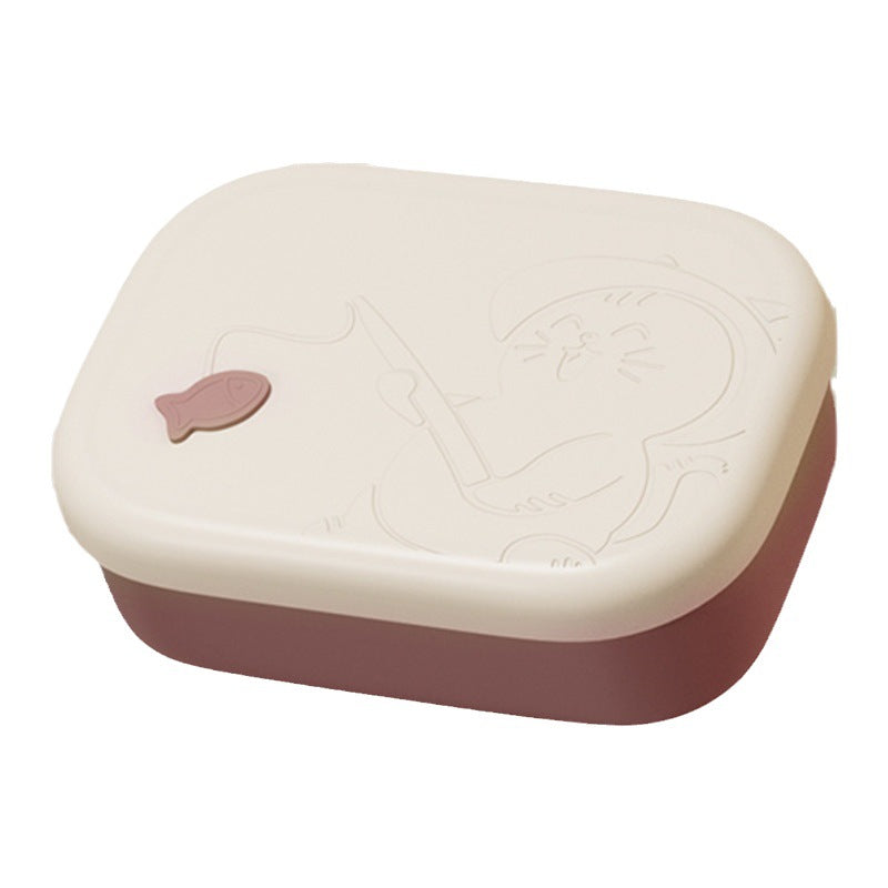 Stylish Food Grade Silicone Lunch Box with Compartments