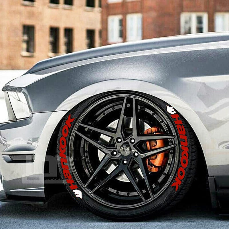 【 Font Set 】 Car Tire Stickers Tire Letter Stickers English Letter 3D Stereoscopic Stickers - Korvel