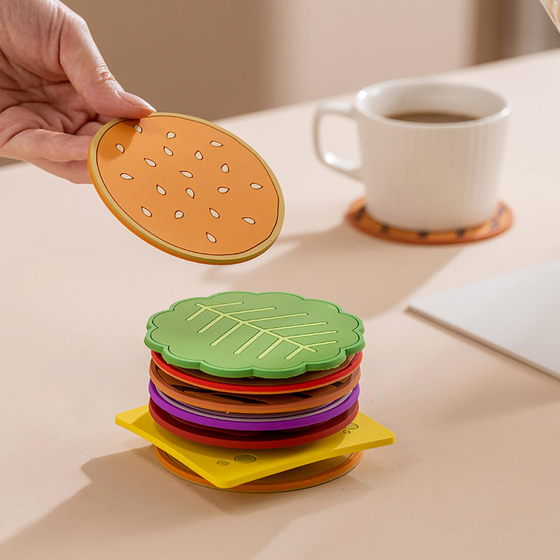 Burger Coaster Set - 8 Piece Insulation Pads