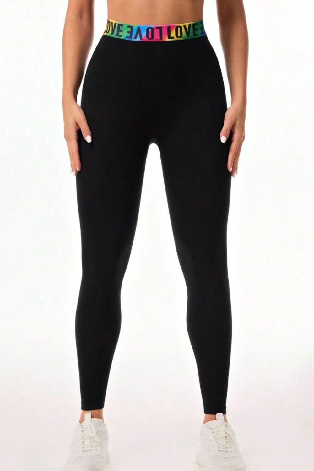Leggings Actifs Taille Haute Imprimés Lettre