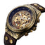 SHENHUA Men's Fashion Hollow out Watch Antique Fully Automatic Mechanical Watch - Korvel