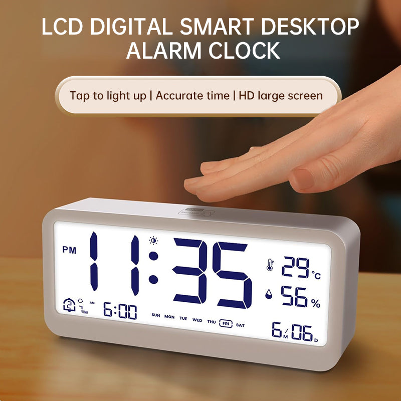 Reloj Digital Multifuncional con Brillo Ajustable