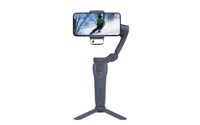 F12 mobile phone 3-axis anti shake stabilizer Tiktok live broadcast camera PTZ AI intelligent tracking face recognition - Korvel