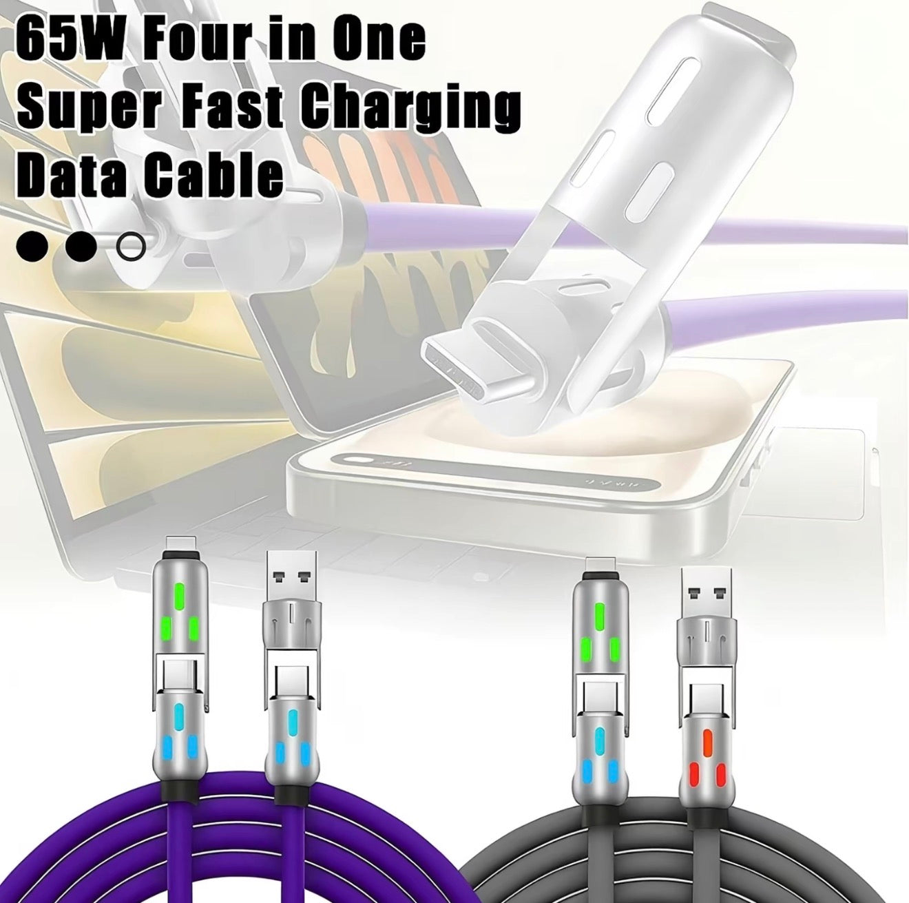 UniCharge 4-in-1 USB Cable - 6.6FT