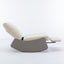 Modern rocking chair recliner, comfortable cushioned recliner with footstool, gray - Korvel