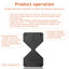 Cyber-style LED electronic sand timer: gravity-sensing, 1-30min countdown, tech decompression toy - Korvel