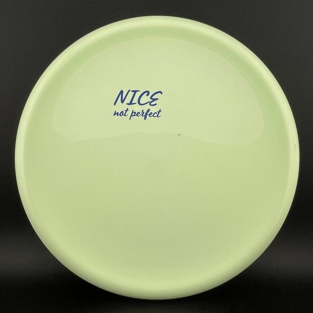 K1 Berg - White / Mint "Nice Not Perfect" X-Out Disc Golf Putter