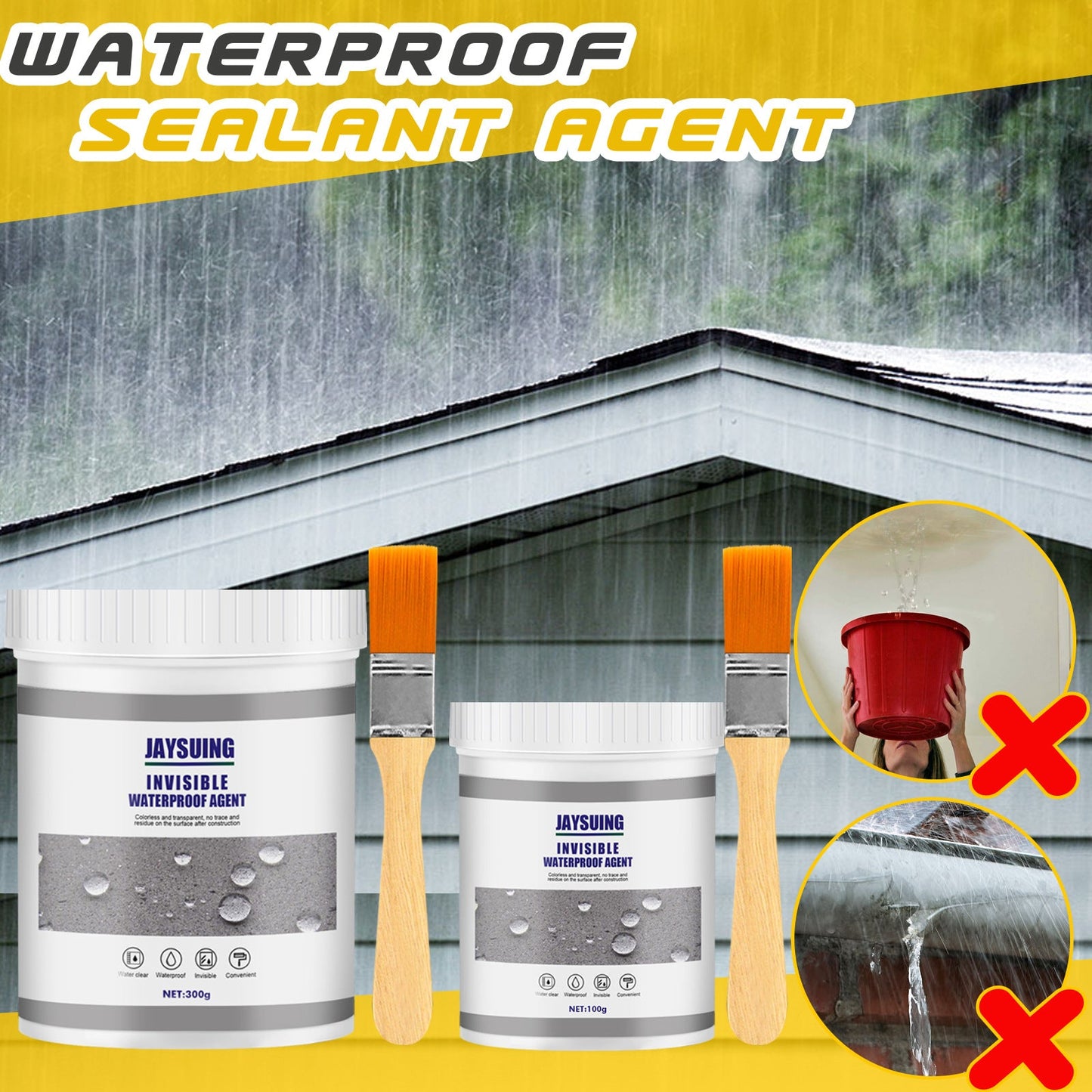 Waterproof Sealant, Bathroom Kitchen Exterior Wall Smashing Brick Leak Repair Paint Waterproof Adhesive - Korvel