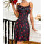 Sexy lingerie, sexy women's suspender, cherry heart printed home clothes, nightgown - Korvel
