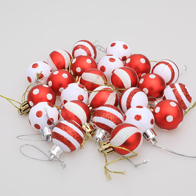Christmas decorations Christmas trees gifts decorations mini painted Christmas balls - Korvel