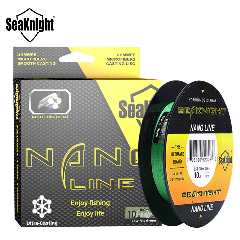 SeaKnight NANO 100M 300M 4 Strands Braided Fishing Lines Multifilament PE Fishing Line 4LB 6LB 8LB 10LB  Diameter 0.07-0.12mm - Korvel