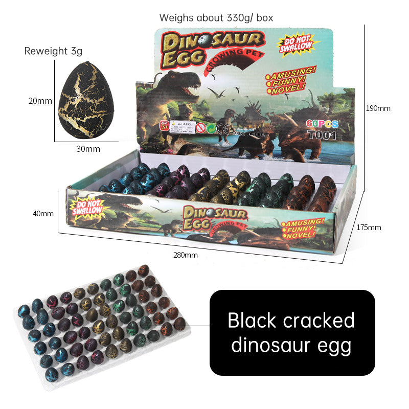 Dinosaur egg children soak in water to expand hatching small toys cracked shell simulation animal - Korvel