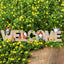 Escultura de Jardín Dwarf Welcome Card para Decoración Exterior