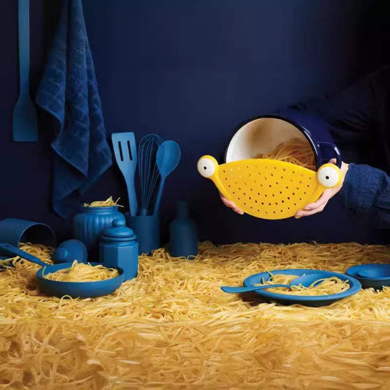 Monster heat-resistant water filter with large eyes monster drainage baffle cute and creative pasta screen - Korvel