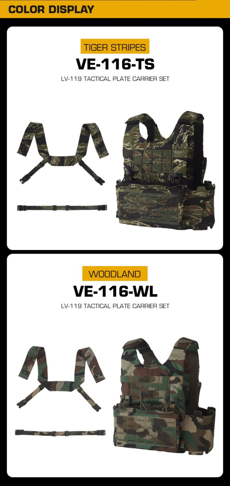LV-119 Tactical Chest Harness Set - Korvel