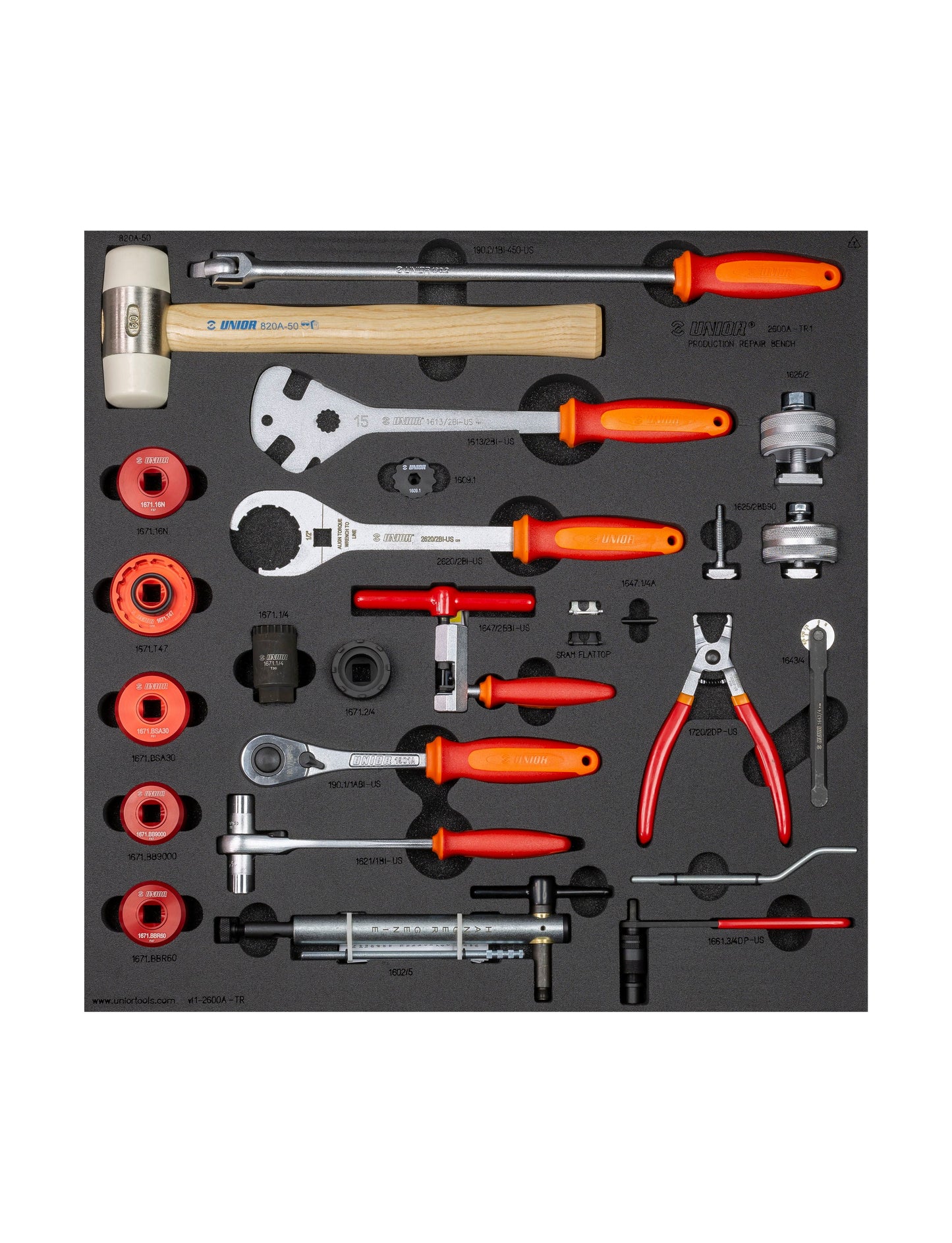 Unior Production Bench Drawer 1 V2 Black Tool Set