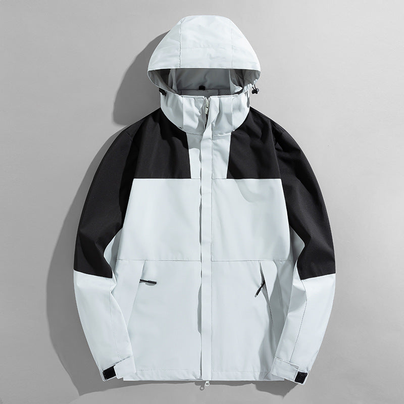 Veste Shell Trois-en-Un Haute Imperméable pour Hommes