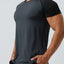 Camiseta de manga corta con cuello redondo para hombres en tallas grandes