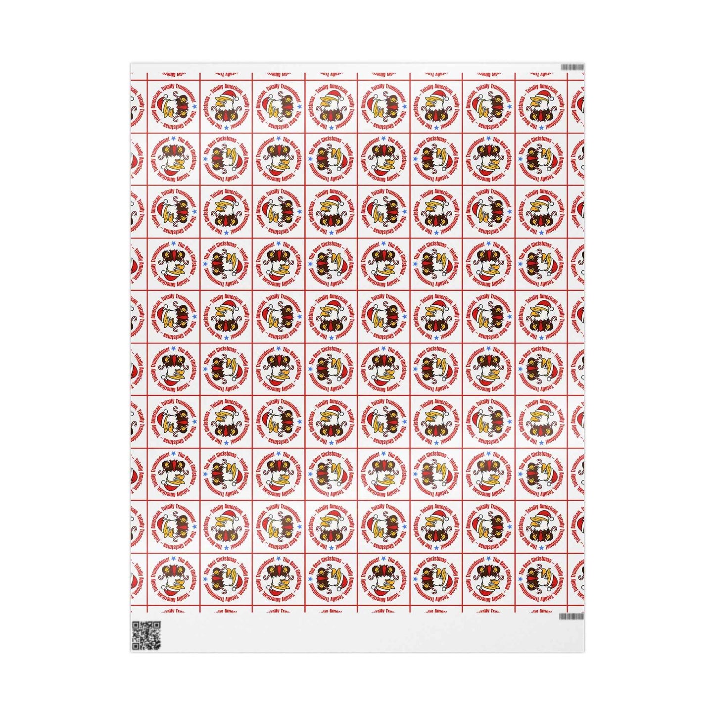 Papier d'emballage parodique de Noël patriotique
