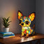 Luz Nocturna LED de Resina de Animales Adorables para Espacios Acogedores