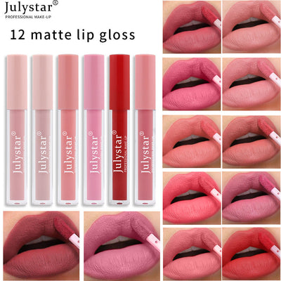 Fog Matte Makeup Free Ice Cream Lip Glaze Velvet Does Not Stick To Lip Mud - Korvel