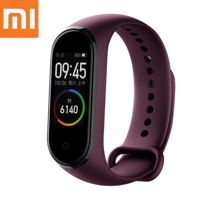 Chinese Version Xiaomi Mi Band 4 5ATM Heart Rate Smart Wristband (Wine Red) - Korvel